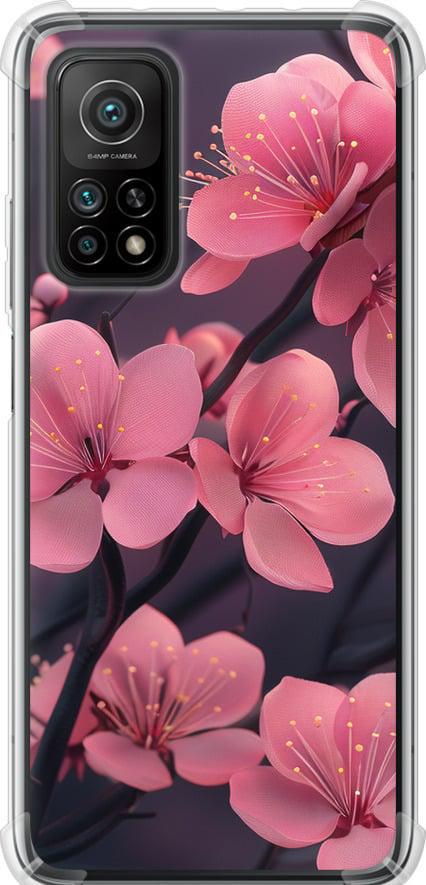Чехол на Xiaomi Mi 10T Пурпурная сакура (6075sp-2096-42517)