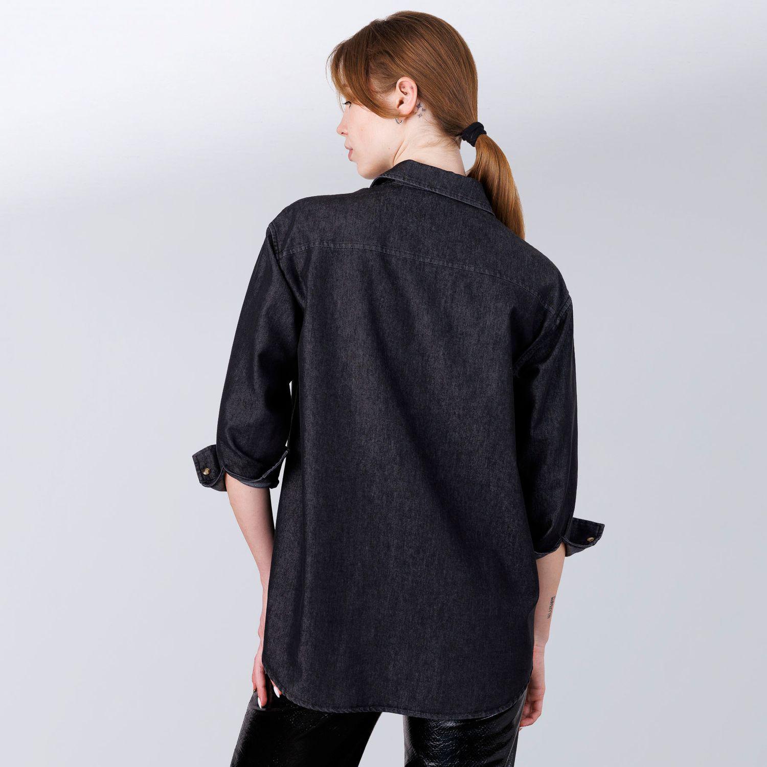 Сорочка жіноча повсякденна Brunello Cucinelli M Чорний (1578500) - фото 2 Сорочка жіноча повсякденна Brunello Cucinelli M Чорний (1578500) - фото 2