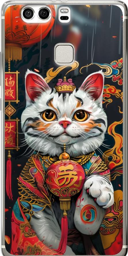 Чехол на Huawei P9 Plus China Cat v2 (6135u-300-42517)