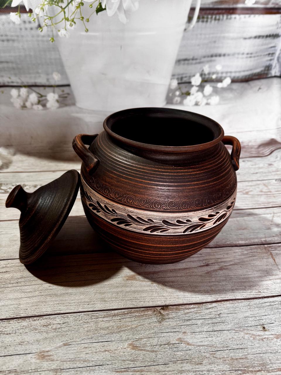 Супник глиняный Ангоб 5 л (2583186441) - фото 4