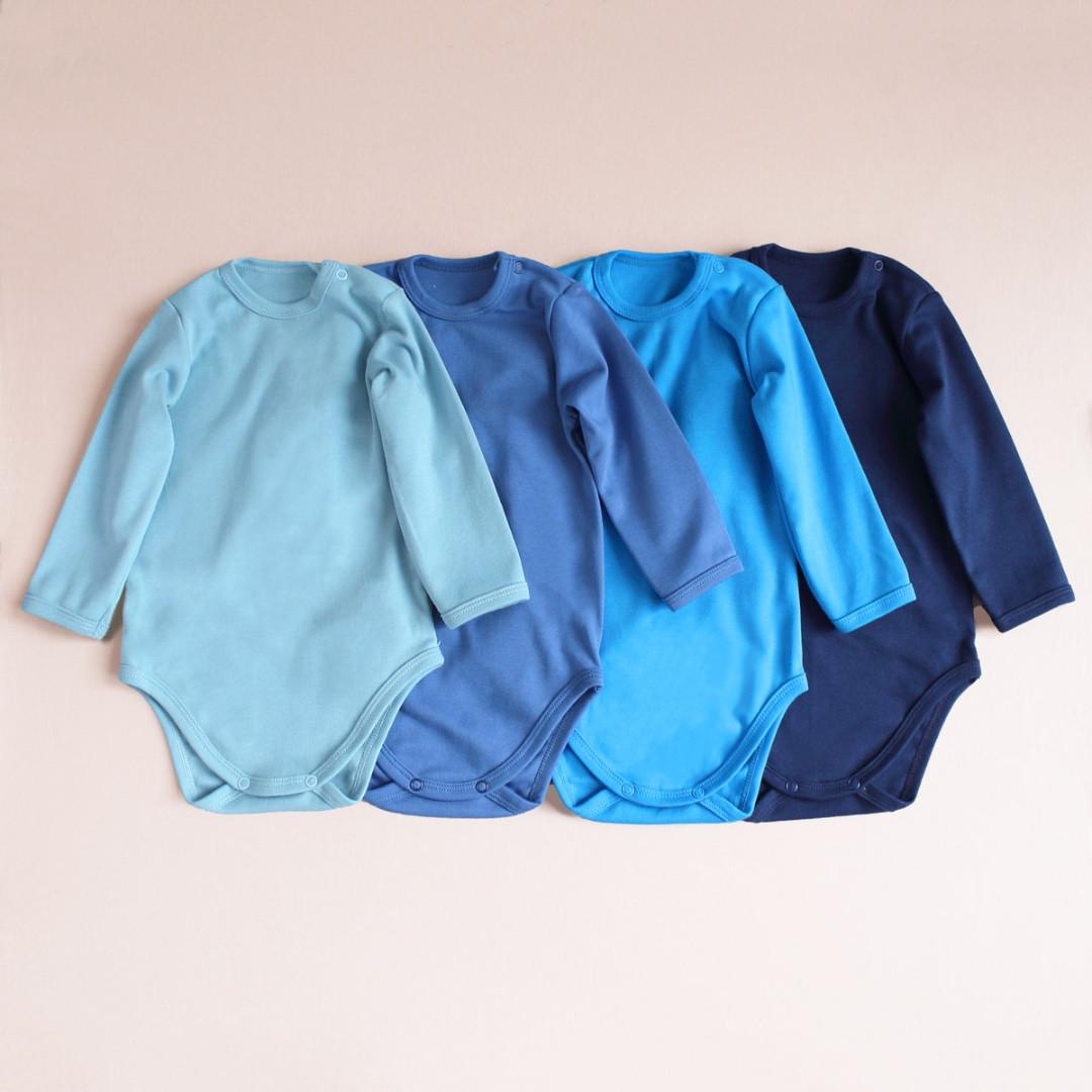 Боді з довгим рукавом 62 см 0-3 міс Темно-синій (2679644890) - фото 6