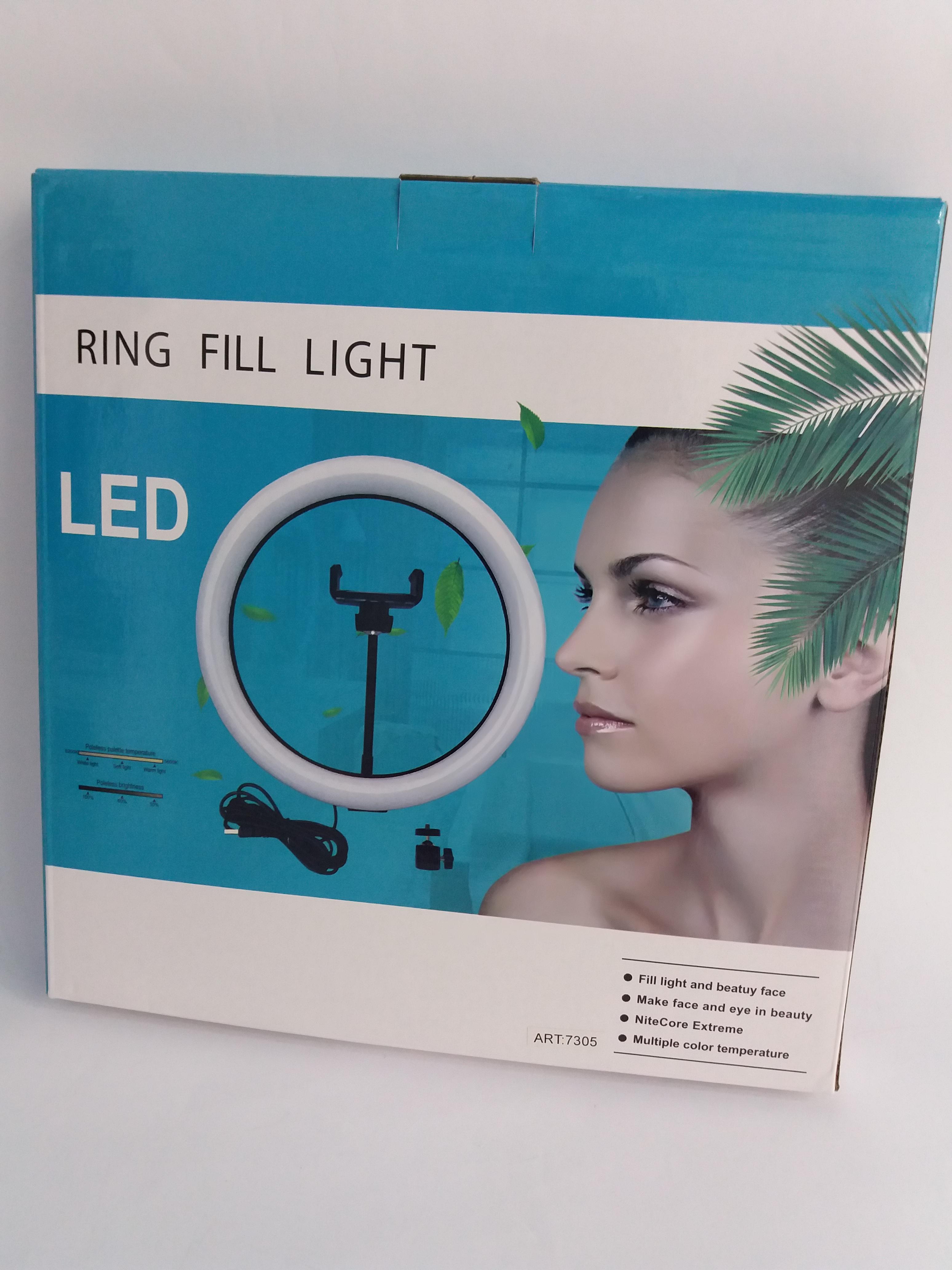 Світлодіодна кільцева лампа Ring Fill Light діаметром 26 см з тримачем для смартфона (18049) - фото 5