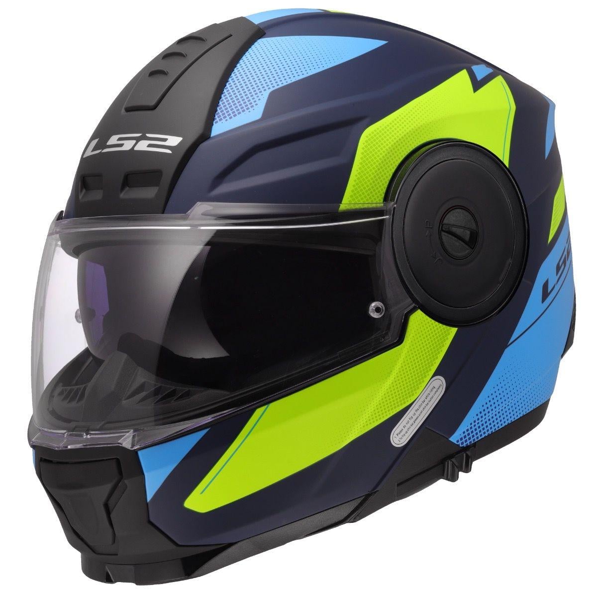 Мотошлем LS2 FF902 Scope 2 Duria M Blue/Hi-Vis Yellow Matt (47832)