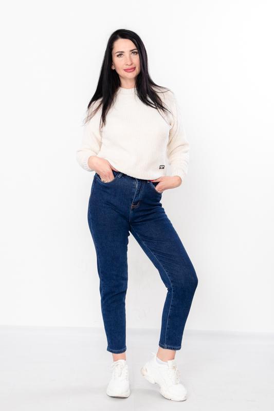 Джинси жіночі на флісі р. 27 Синій (43446-v2)