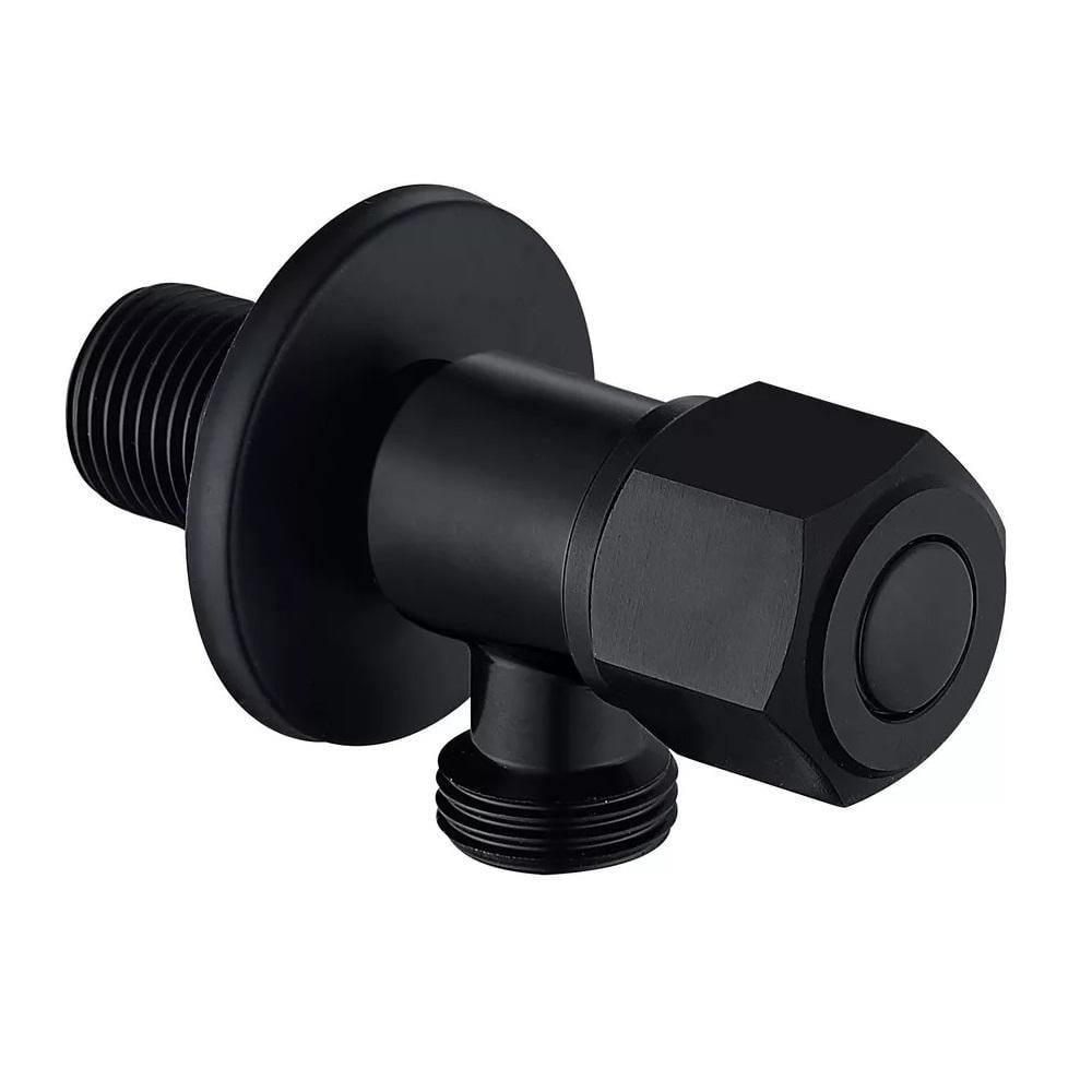 Кран кульовий Wezer SOL21В-16-BLACK 1/2"x3/4" ЗЗ кутовий (155191)