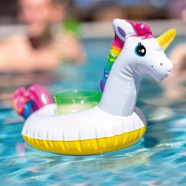 Надувной держатель для напитков Intex Единорог 41х20 см (57506)