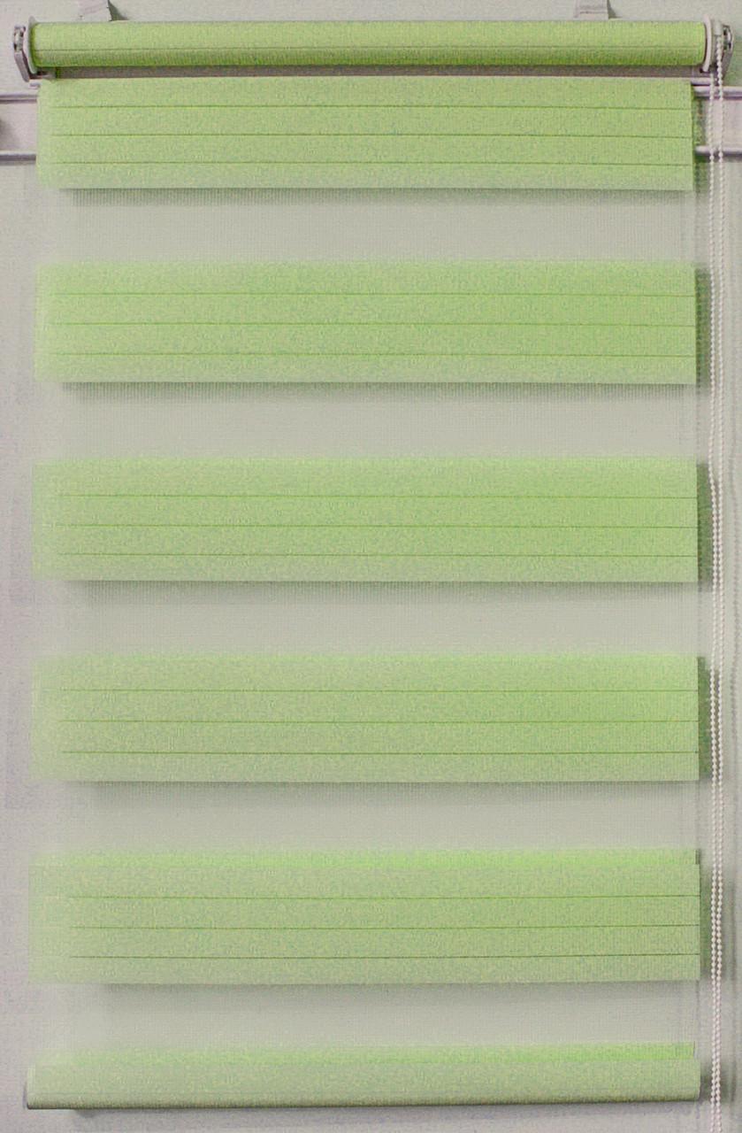 Рулонная штора день-ночь Miranda ВМ-2210 57,5х200 см Зеленый (ВМ-2210-97)