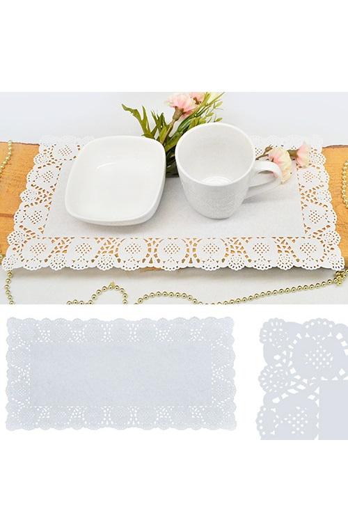 Серветки паперові ажурні прямокутні 12 шт. 17х34 см (RT173412) - фото 2 Серветки паперові ажурні прямокутні 12 шт. 17х34 см (RT173412) - фото 2