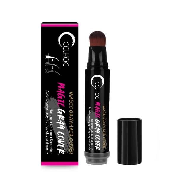 Олівець тонувальний Eelhoe для фарбування сивини та відрослого коріння волосся Темно-коричневий