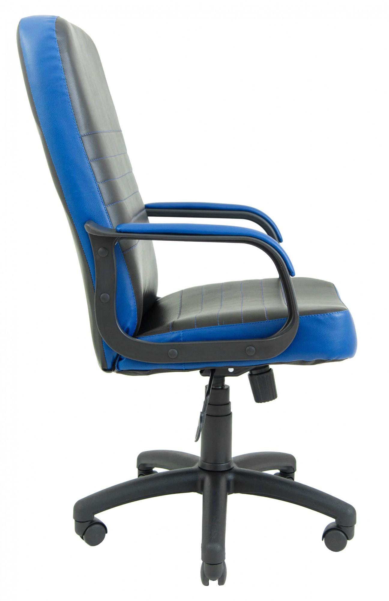 Кресло офисное компьютерное Prius Fly 2230/2227 ПлаStick Рич М2 AnyFix Черно-синий - фото 3