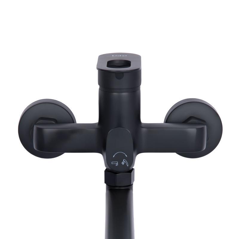 Смеситель для ванны Lidz Latwa 005 с поворотным изливом c душевым гарнитуром k35 LDLAT005BLA45420 Black - фото 8 Смеситель для ванны Lidz Latwa 005 с поворотным изливом c душевым гарнитуром k35 LDLAT005BLA45420 Black - фото 8