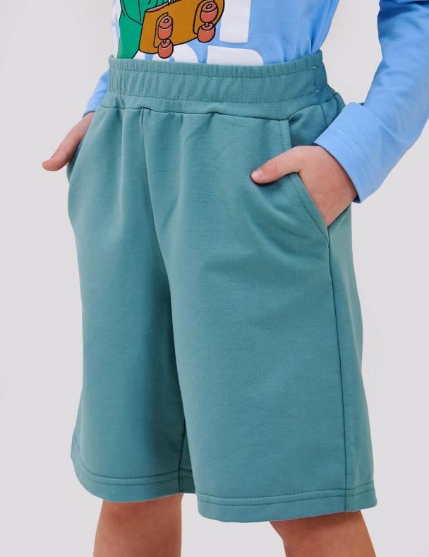 Шорты для мальчика Smil стрейч-футер 92 см Зеленый (112457)