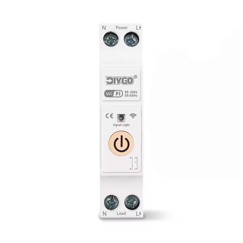 Умный WiFi выключатель DiyGo только таймер 1P+N 32A 230V Smart Life/Tuya (DGB-63T-32A)