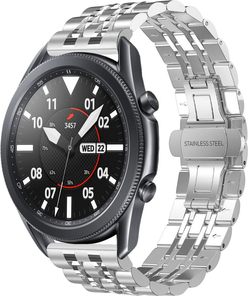 Браслет металлический Spinye для Galaxy Watch 3 45mm Silver (28944-59)