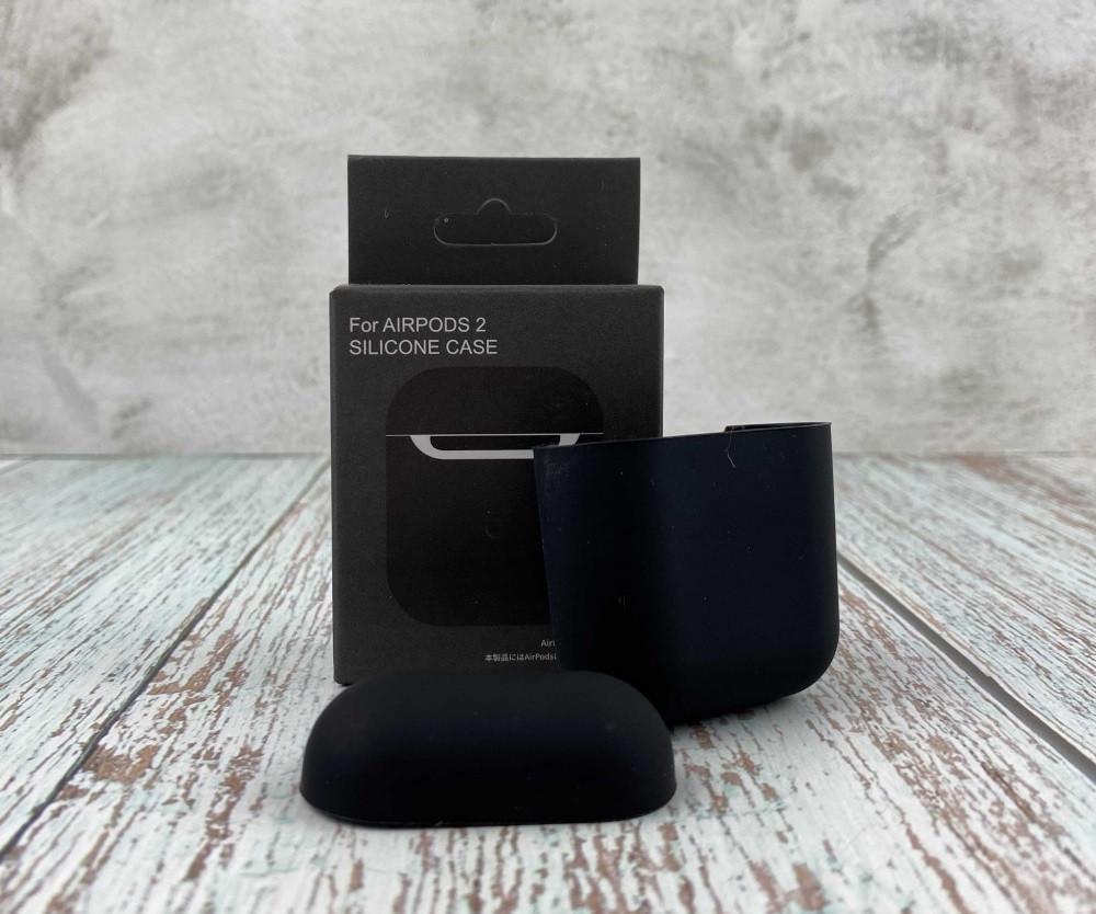 Силиконовый чехол для наушников AirPods 2 Black