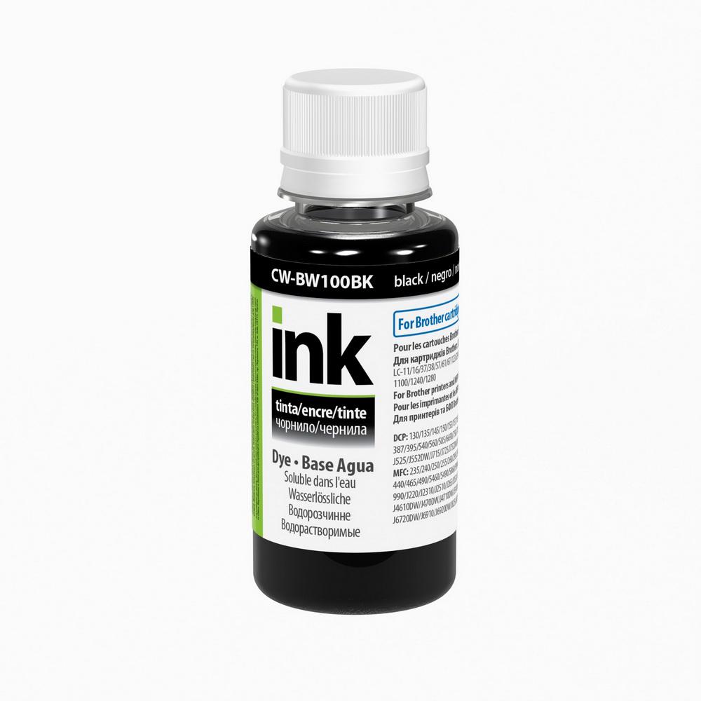 Чернило ColorWay CW-BW100BK01 для Brother DCP/MFC/FAX/IntelliFAX 100 мл Black (618643)