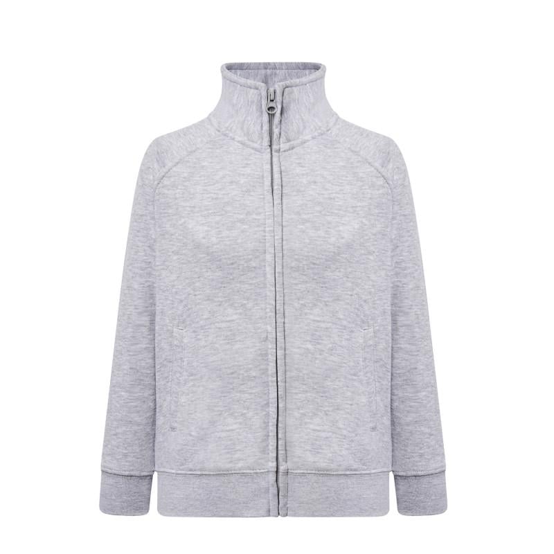Кофта детская JHK KID FULL ZIP SWEATSHIRT 5/6 Светло-серый меланж (AS)