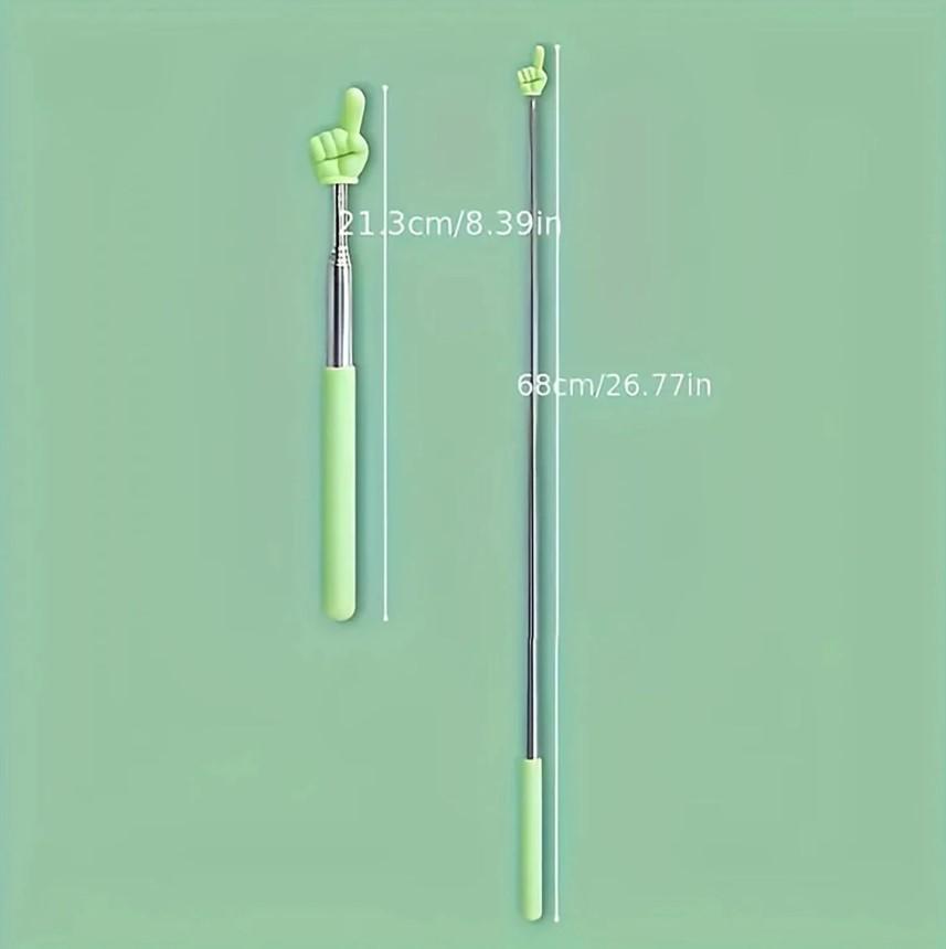 Указка-палец телескопическая Пикми с рукой 21-68 см Зеленый (1000-ZB-848Z) - фото 3 Указка-палец телескопическая Пикми с рукой 21-68 см Зеленый (1000-ZB-848Z) - фото 3