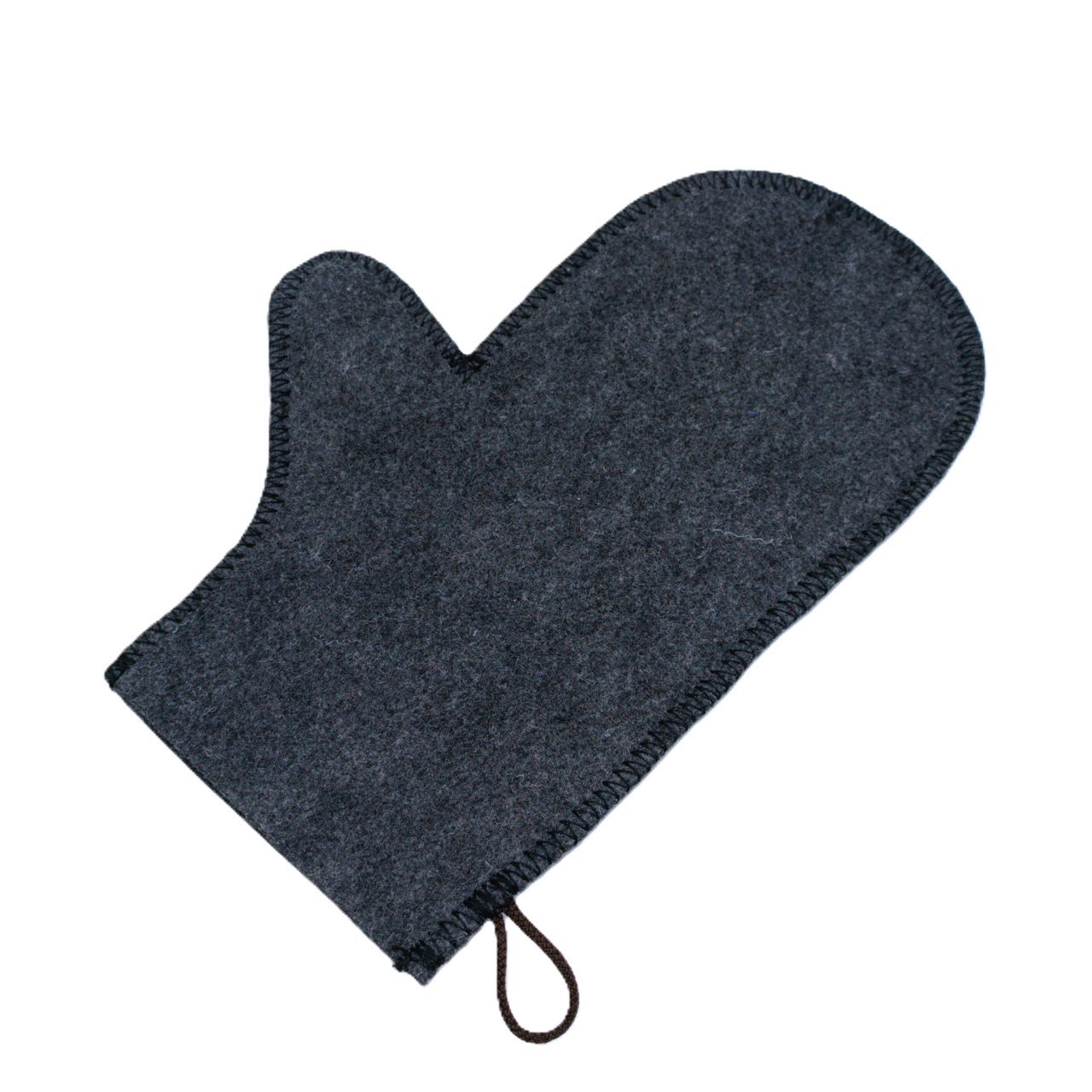 Рукавичка для лазні Luxyart фетр Темно-сірий (XL-779)