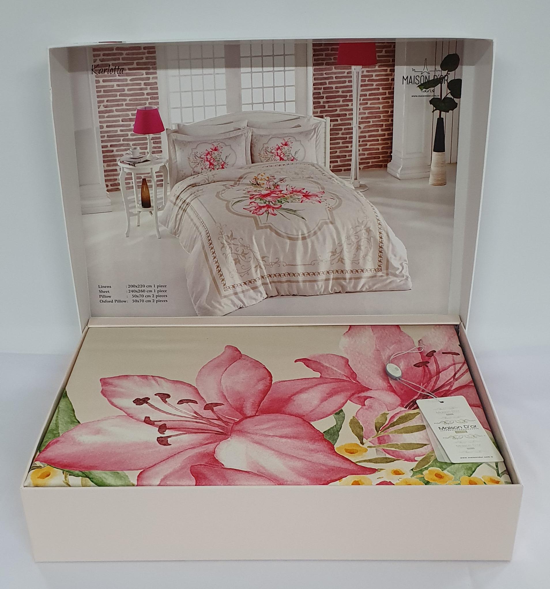 Комплект постельного белья Maison D'or Cатин 200х220 Karlotta (02MD200220SkKarlotta)