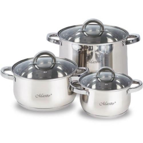 Кастрюли Maestro 6 пр. (2120-6L) Кастрюли Maestro 6 пр. (2120-6L)