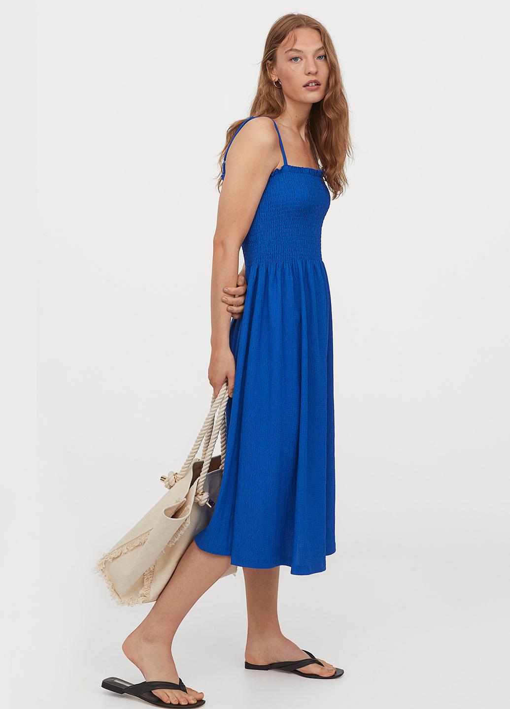 Платье H&M М Синий (856310b50)
