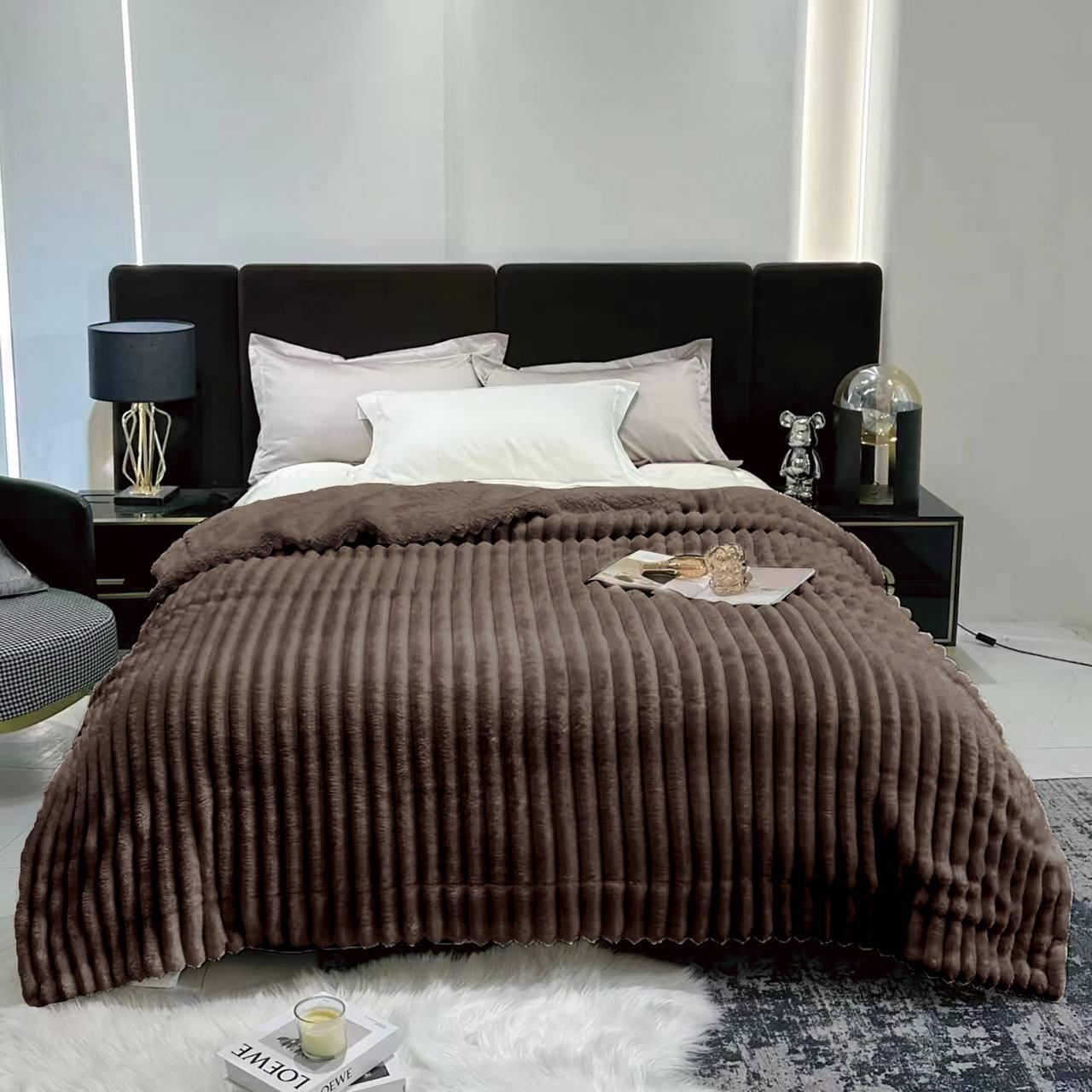 Плед 150х200 см Коричневий (Д-al-sh-ov-001) - фото 1 Плед 150х200 см Коричневий (Д-al-sh-ov-001) - фото 1