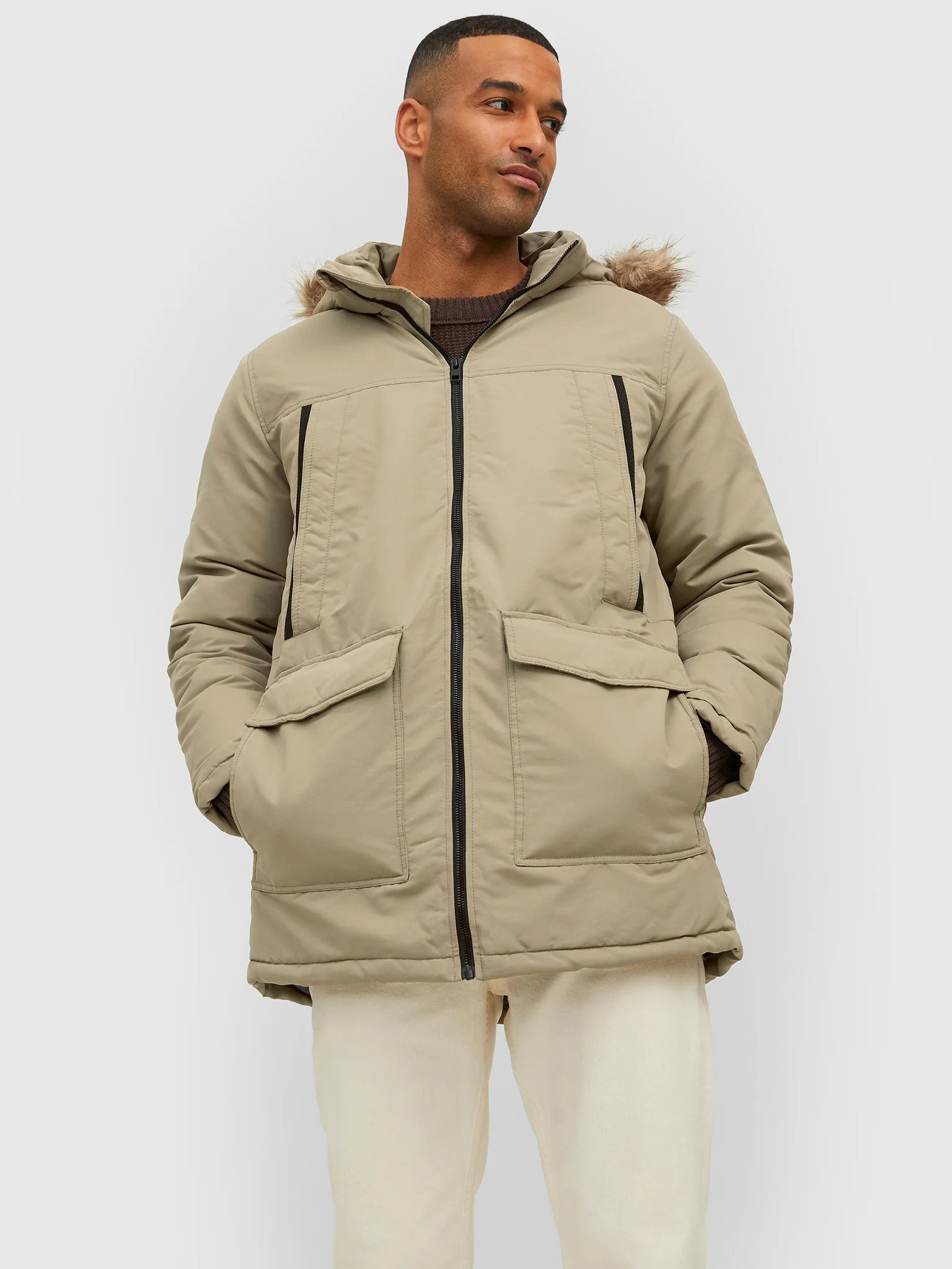 Куртка зимова Jack & Jones Craft S Бежевий (21315914)