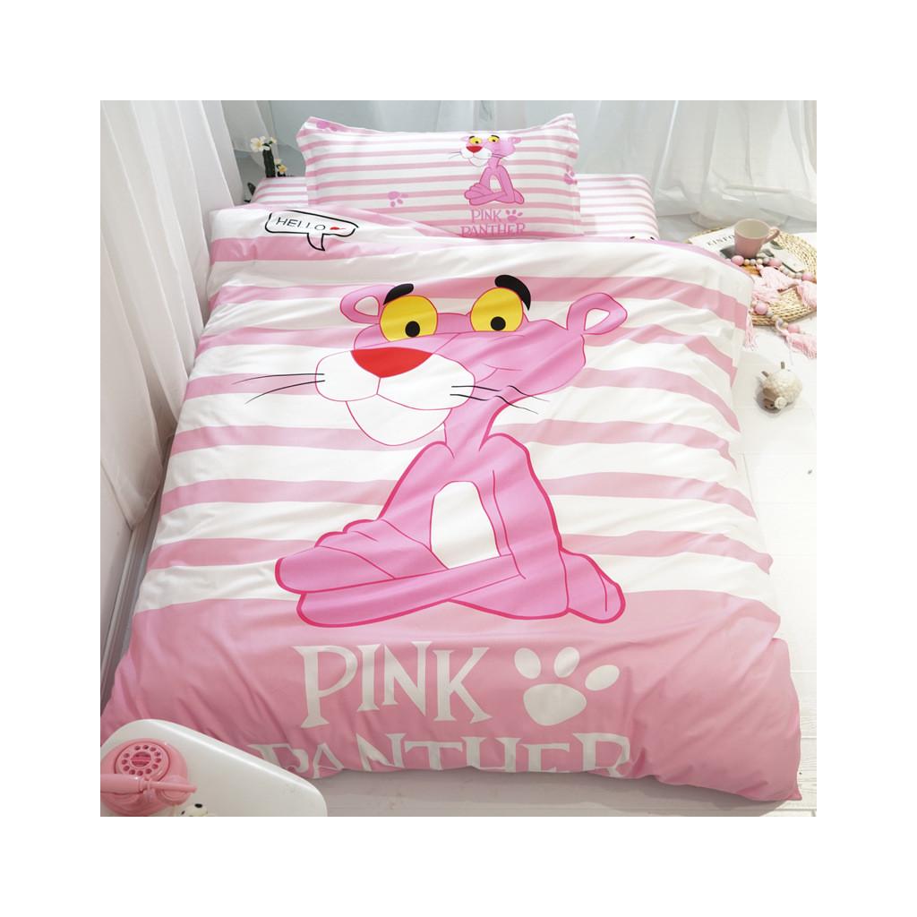 Комплект постельного белья MirSon Premium 17-0110 Pantere Бязь 2х143х210 см Pink (2200001612174)