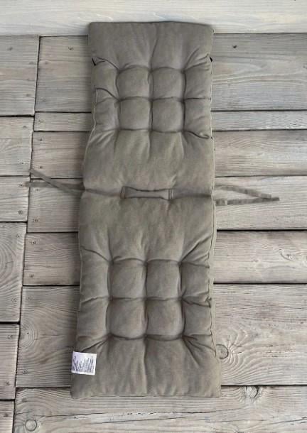 Подушка для стульев Decorator Copo двойная на завязках 40х120х7 см Тауп (84-098) - фото 3 Подушка для стульев Decorator Copo двойная на завязках 40х120х7 см Тауп (84-098) - фото 3