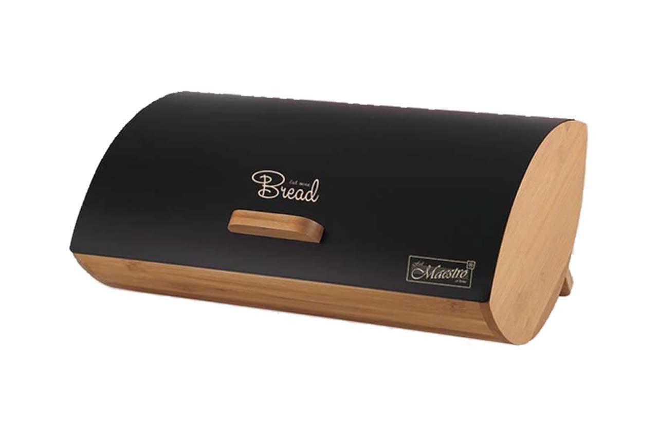 Хлібниця Maestro 355x250x160 мм Чорний (MR-1775-Black)