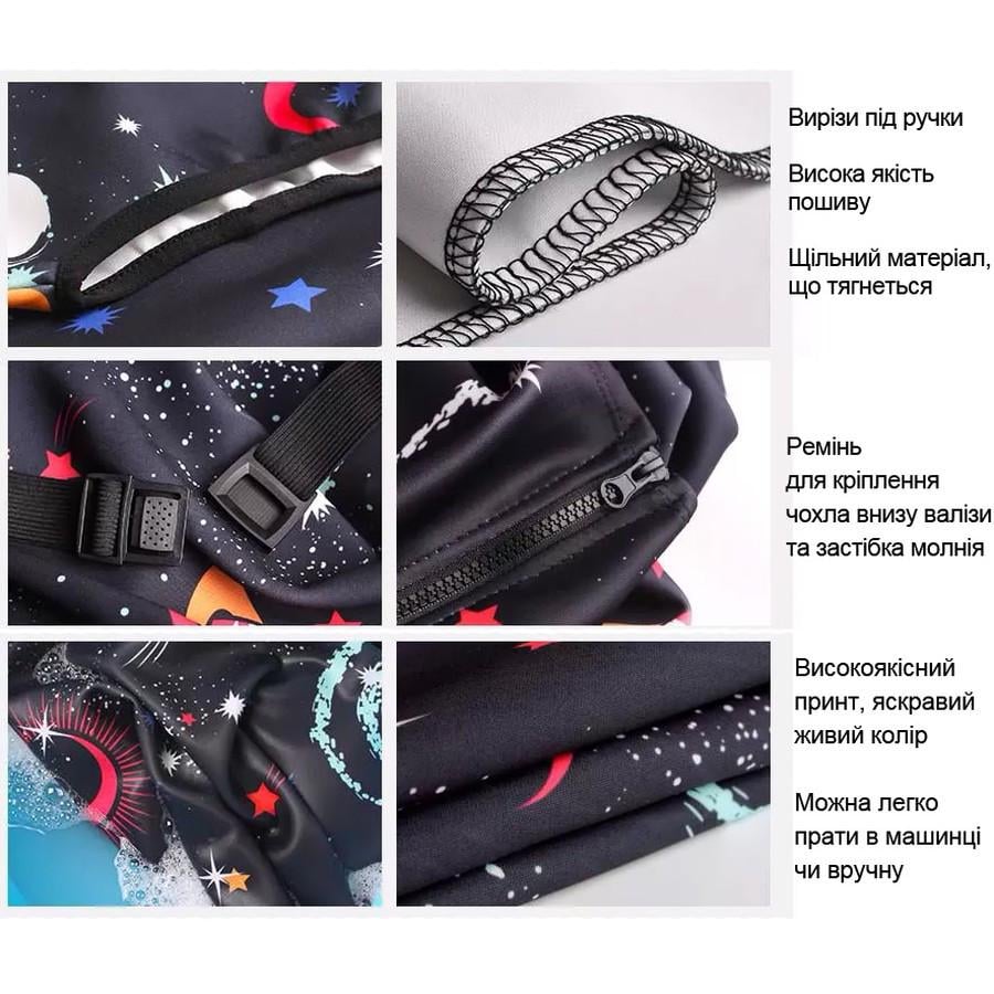 Чехол Mystery Script яркий принт с красивыми надписями плотный материал/вырезы/застежка молния S (2225) - фото 5 Чехол Mystery Script яркий принт с красивыми надписями плотный материал/вырезы/застежка молния S (2225) - фото 5