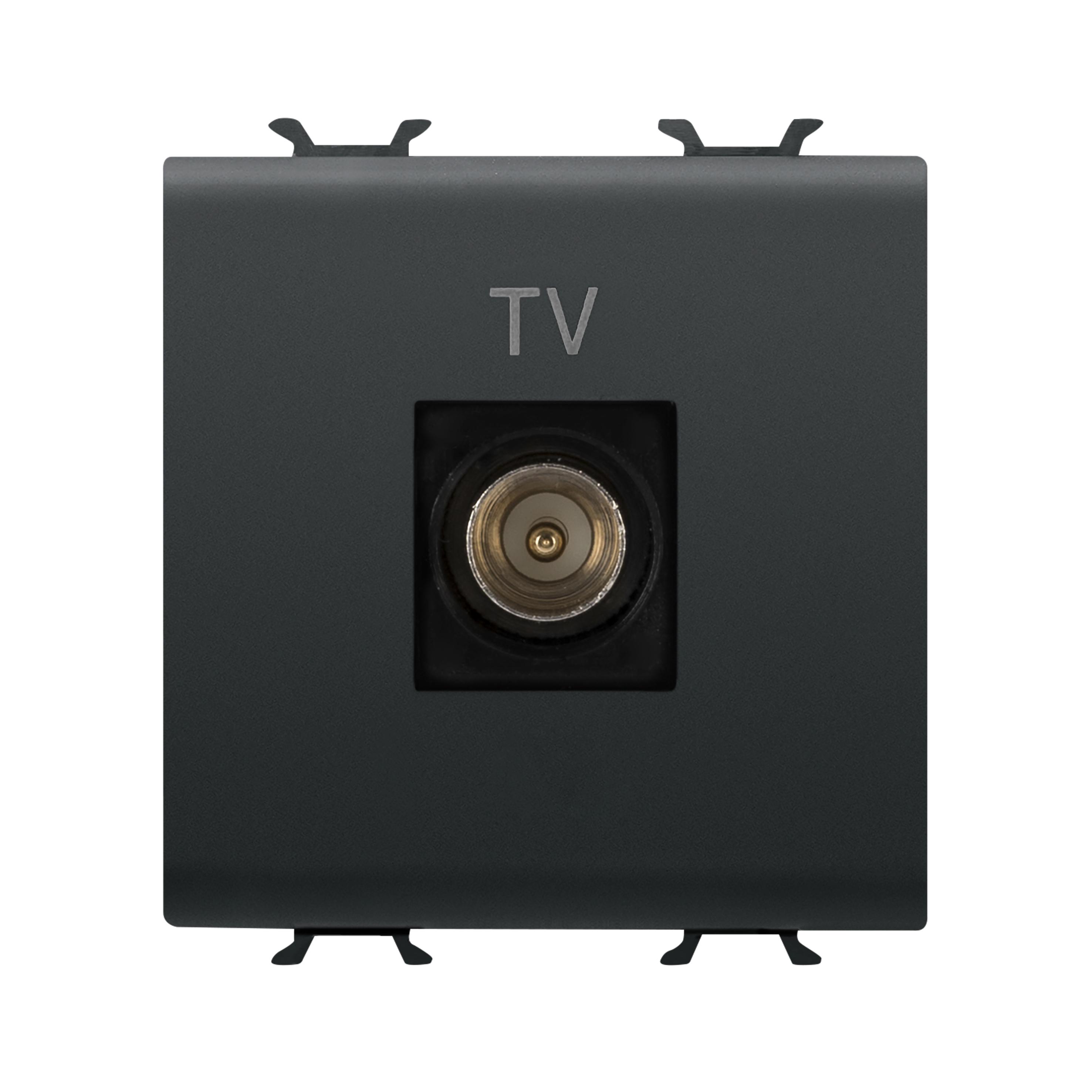 Розетка TV конечная Gewiss Chorusmart Черный (GW12367)