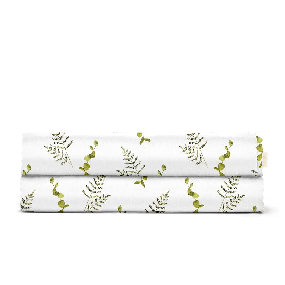 Простынь детская Cosas 110х160 см Green Foliage (4822052190357)