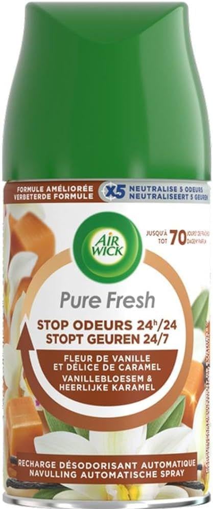 Баллон сменный для освежителя воздуха Air Wick Pure Fresh Fleur de Vanille 250 мл (17937)