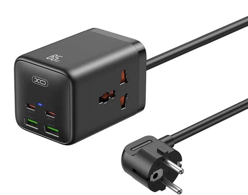 Удлинитель сетевой XO WL24 2 розетки 2-USB 2 Type-C 150 см Black (b9835089) - фото 3 Удлинитель сетевой XO WL24 2 розетки 2-USB 2 Type-C 150 см Black (b9835089) - фото 3