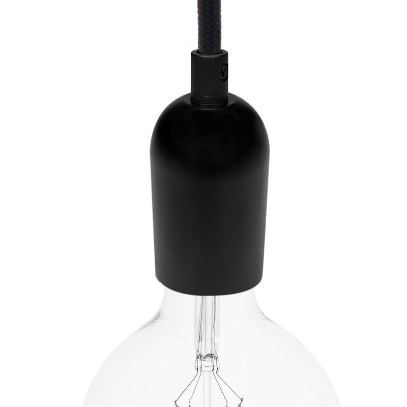 Патрон Premium Round E27 алюминиевый Черный матовый (51614) - фото 2 Патрон Premium Round E27 алюминиевый Черный матовый (51614) - фото 2