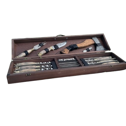 Набор шампуров Premium Elite Хищник в кейсе