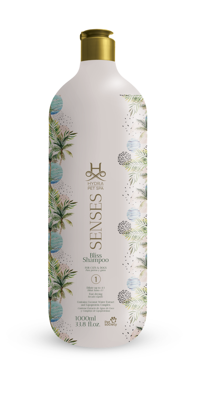 Шампунь для тварин Hydra Pet Spa Senses Shampoo Bliss Інтенсивне зволоження та відновлення 1 л (28436597)