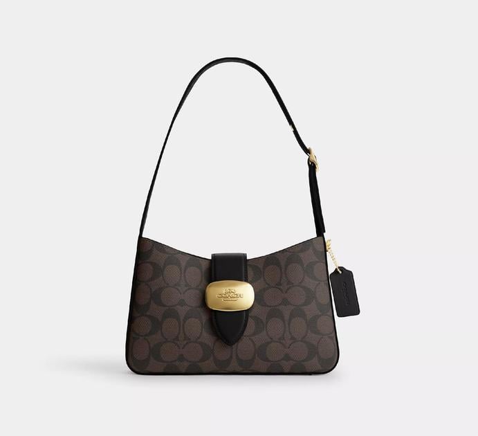 Женская сумка Coach Eliza CP 005 Brown (984664)