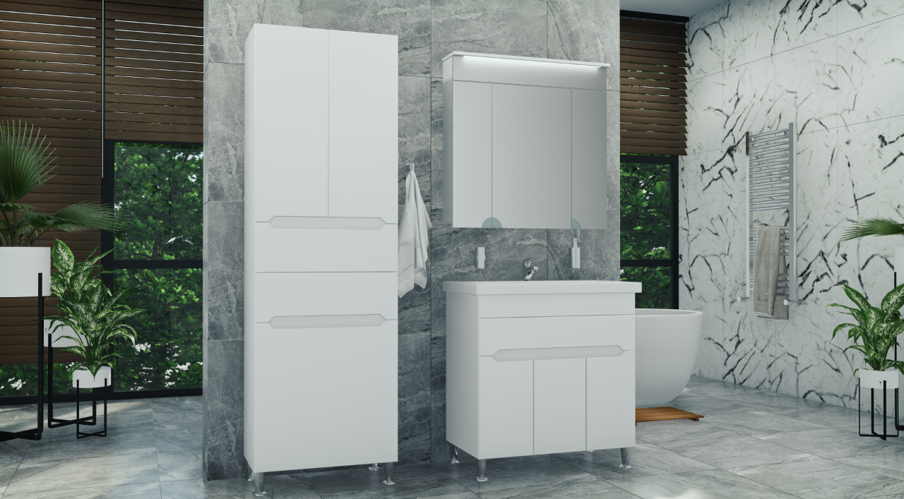 Тумба для ванной комнаты ВанЛанд At 1-80 Allet c умивальником Немі 80 (00091VAN) - фото 4