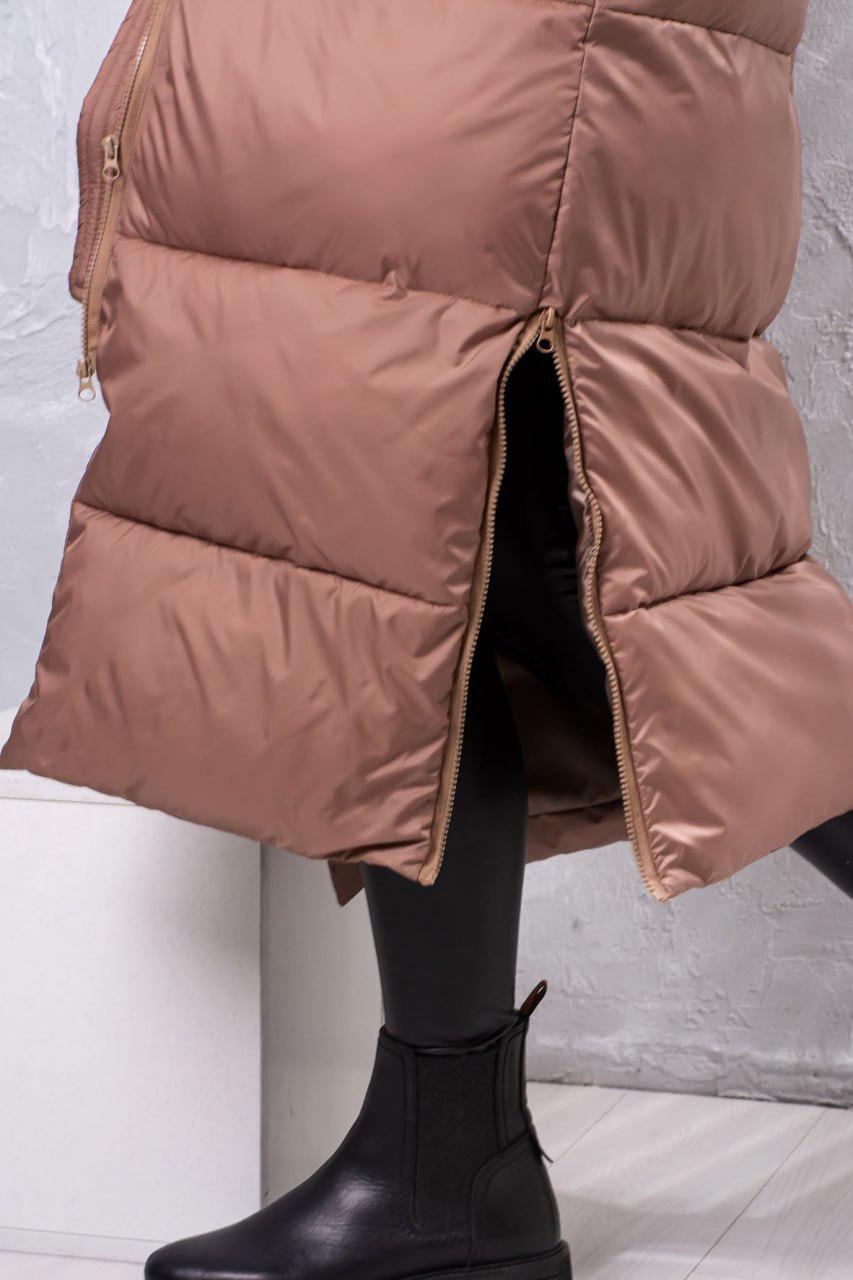 Пуховик Kimberly р. 46-48 Світло-коричневий (010-гр) - фото 2