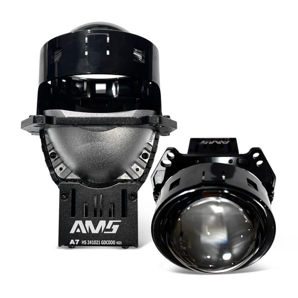 Автомобильные линзы светодиодные AMS A7 3.0 F ближний и дальний свет 55 Вт 5500K (29114)