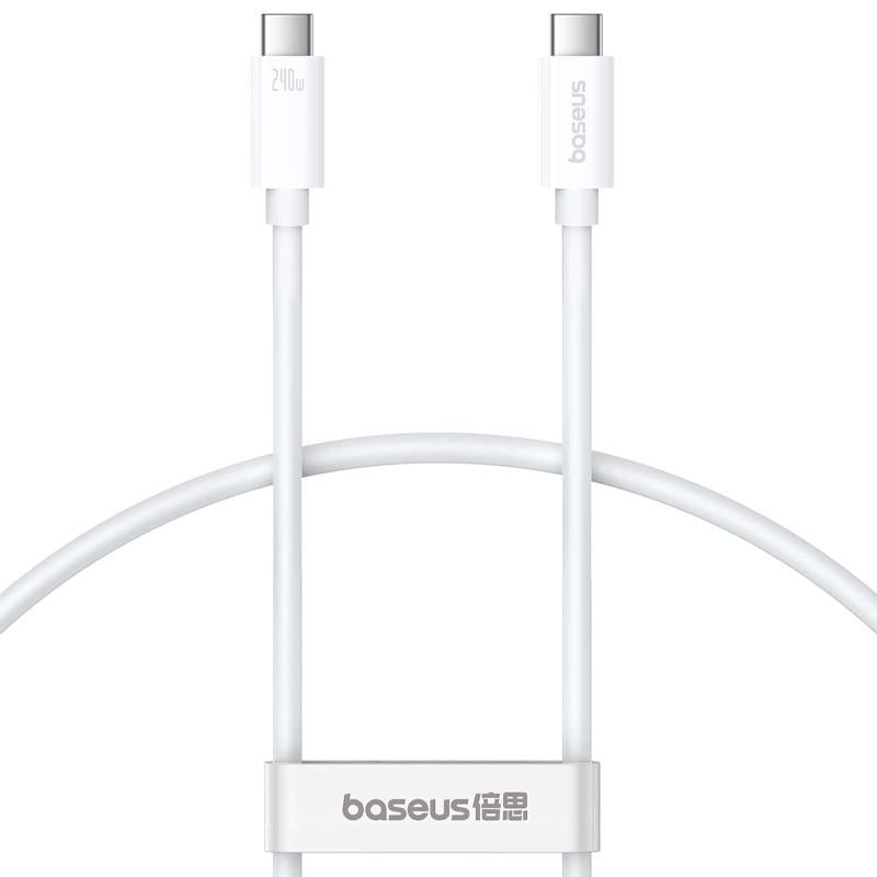 Дата-кабель BASEUS Superior Series 2 USB4 Full-Function Type-C to Type-C 240W 1 м Moon White (P10365200211)