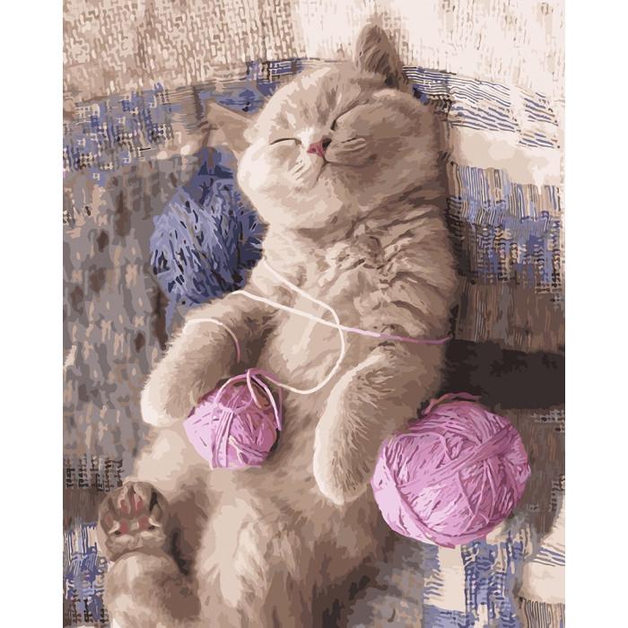 Картина за номерами Ідейка Грудочка щастя 40х50 см (KHO4174)