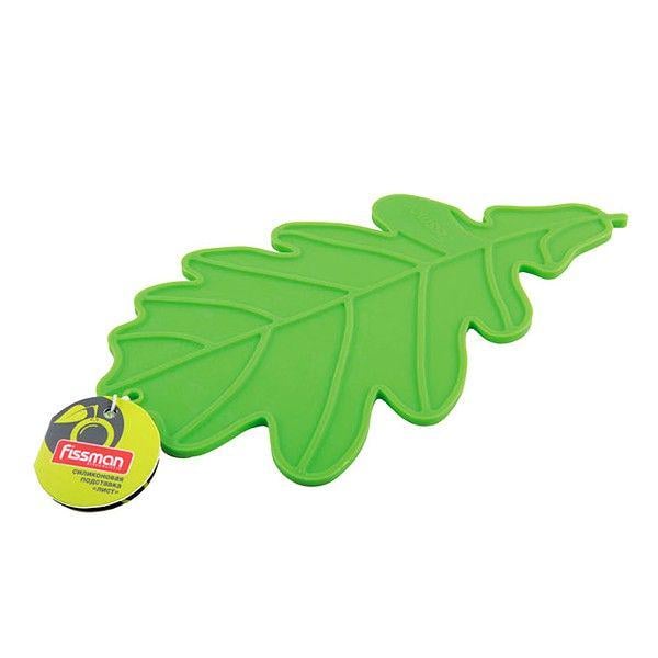 Подставка под горячее Fissman Листок силиконовый Зеленый (PR-7045.HD)