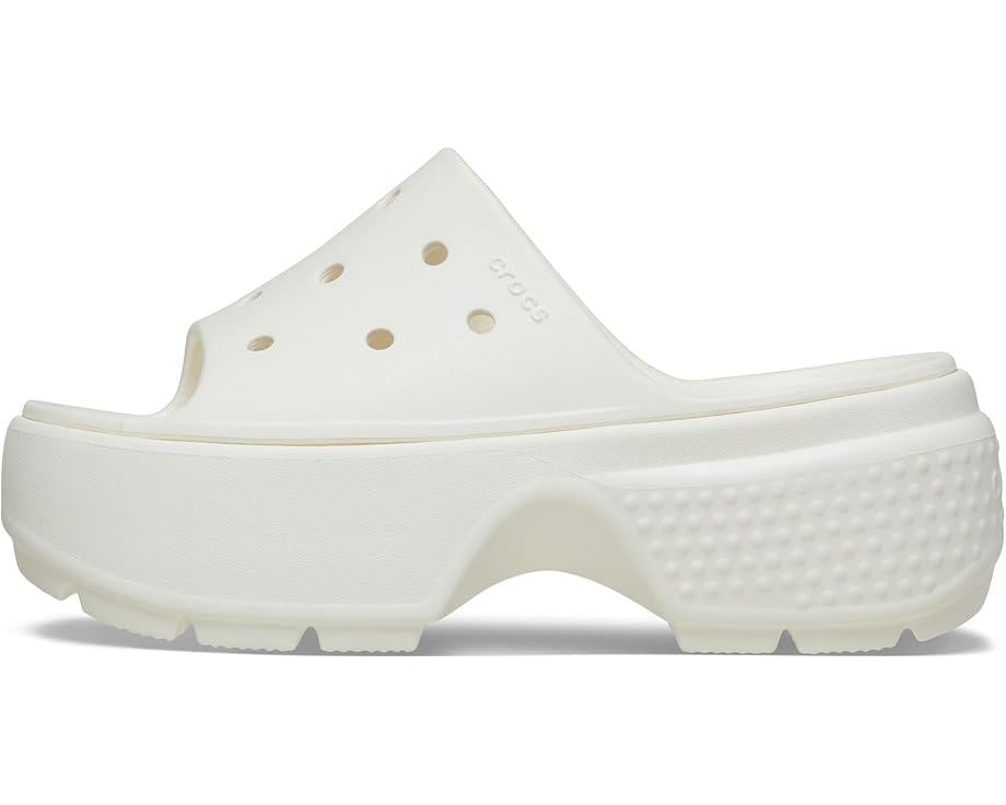 Шльопанці жіночі Crocs Stomp Slide Chalk Craie р. 39-40 W9 Білий (‎209346) - фото 4