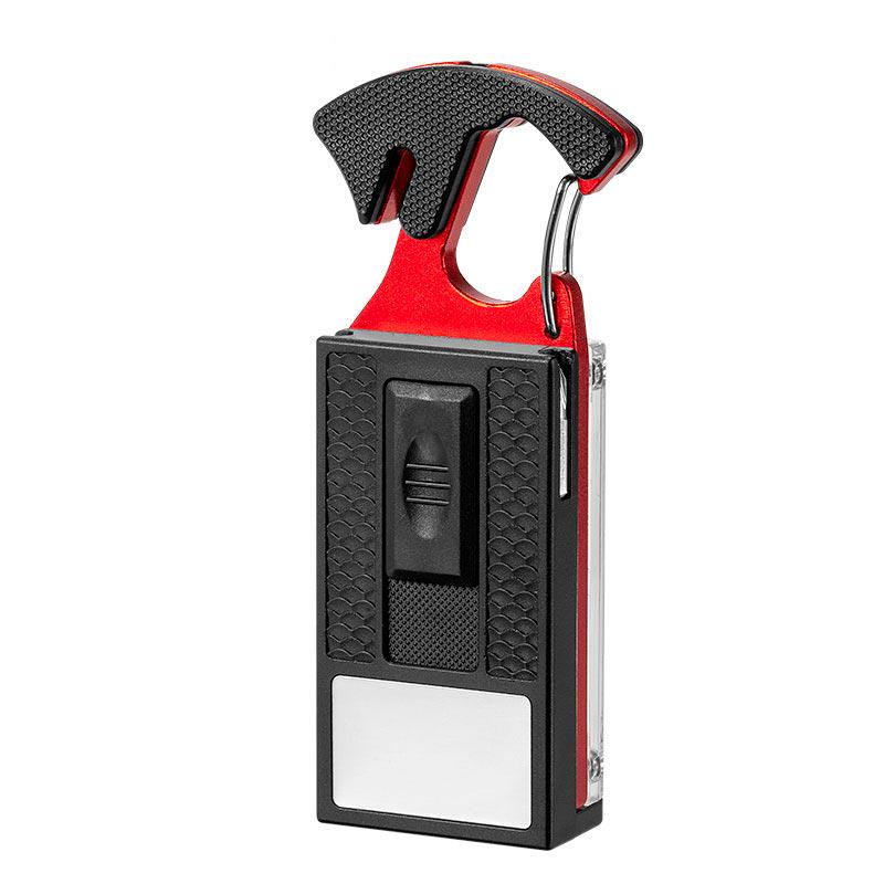 Ручной фонарь-брелок D62 с отверткой и прикуривателем