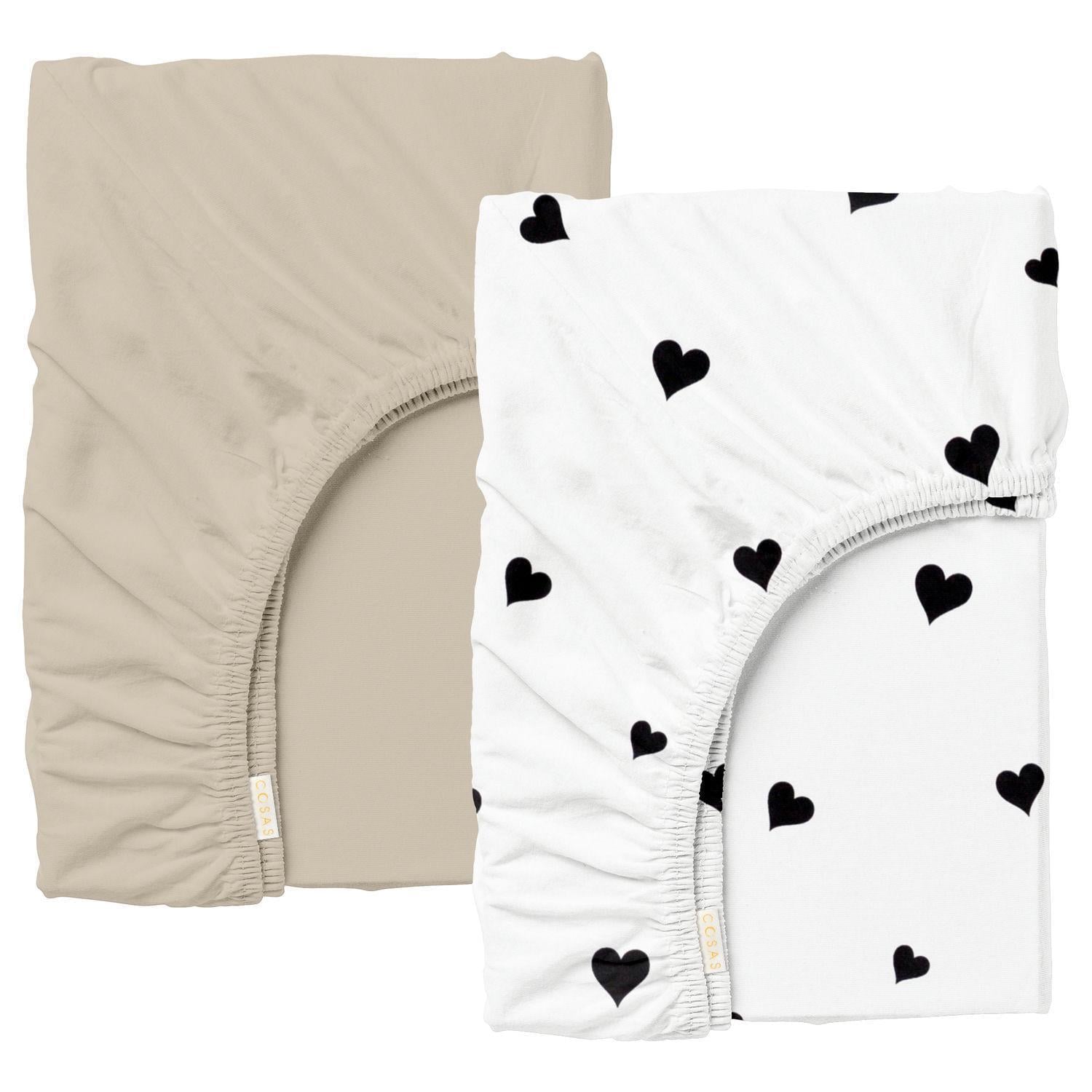 Простынь на резинке Cosas SAVANA POKER HEARTS ранфорс 160х200х20 см 2 шт. (4822052399118)