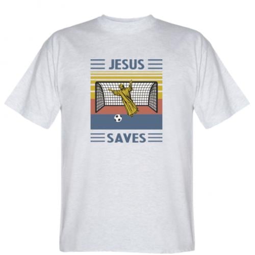 Футболка мужская Jesus will save XL Світло-Серый (11951353-13-175191-XL) - фото 1